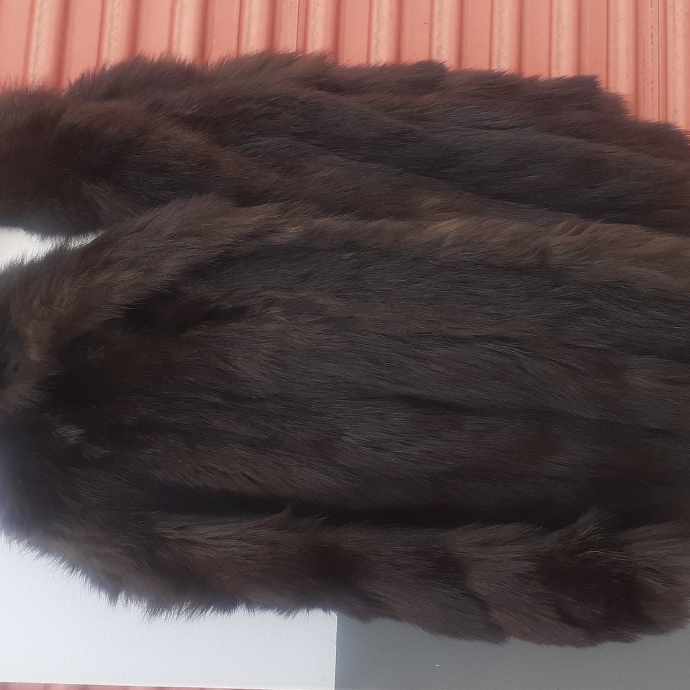 Vtg Fox Fur Jacket Hollywood Glam M/ L - Picture 2 of 6
